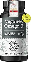 Nature Love Omega 3 vegan Algenöl 90 Kapseln — Bild 1