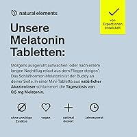 natural elements Melatonin 0,5mg – 365 Tabletten — Bild 3