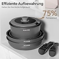 Alajivo ALA9702L-DE Topf- und Pfannenset 17-teilig — Bild 3