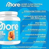 MORE NUTRITION Clear Protein Peach Iced Tea 600 g — Bild 3