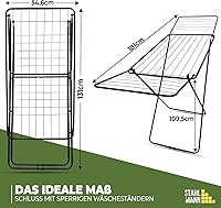 STAHLMANN Wäscheständer XXL 181 cm — Bild 2