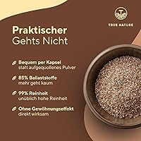 TRUE NATURE Bio Flohsamenschalen Kapseln 360 Stück — Bild 3