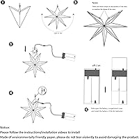 EANLOLY Weihnachtsstern 45 cm — Bild 8
