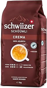 Schwiizer Schüümli Crema Kaffeebohnen 1 kg Test & Bewertung
