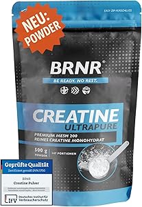 BRNR Creatin Monohydrat Pulver 500g Test & Bewertung