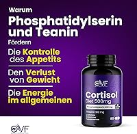 Parafarmacia OVF Cortisol Diet Phosphatidylserin 400mg + L-Theanin 100mg 90 Kapseln — Bild 4