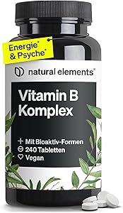 natural elements Vitamin B Komplex 240 Tabletten Test & Bewertung