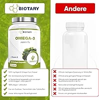 Biotary Omega 3 Algenöl 140 Kapseln — Bild 4