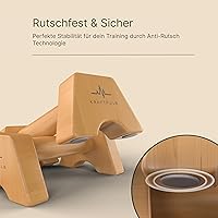 KRAFTPULS Liegestützgriffe Holz — Bild 2