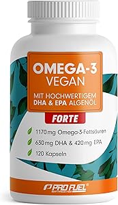 ProFuel Omega-3 Vegan FORTE 120 Kapseln Test & Bewertung