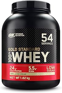 Optimum Nutrition Gold Standard 100% Whey Vanilla Ice Cream 1,62 kg Test & Bewertung
