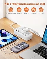 ROOTOMA 6188 Steckdosenleiste 3-fach 4 USB — Bild 2