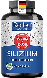 Raibu Silizium Kapseln 500mg (90 Stück) Test & Bewertung