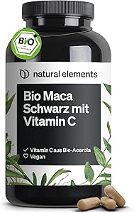 natural elements Bio Maca Schwarz 180 Kapseln Test & Bewertung