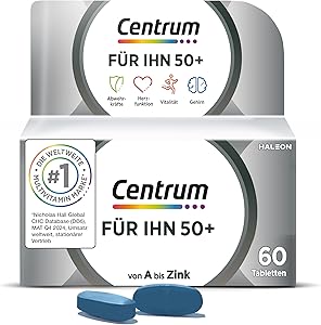 Centrum Für Ihn 50+ Multivitamin 60 Tabletten Test & Bewertung