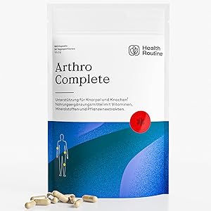 HealthRoutine Arthro Complete Gelenkkapseln 180 Kapseln Test & Bewertung