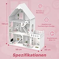 Kinderplay Puppenhaus GS0023_C-1 (118 cm) — Bild 7