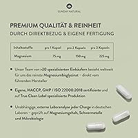 Sunday Natural Magnesium Bisglycinat Premium 240 Kapseln — Bild 3