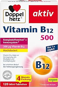 Doppelherz Vitamin B12 500 120 Mini-Tabletten Test & Bewertung