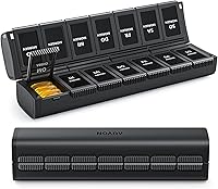 AUVON Faltbare Tablettenbox 7 Tage AM/PM — Bild 1