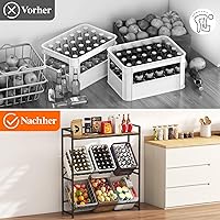 Lifewit Getränkekistenregal 6 Kisten (104 x 32 x 117,3 cm) — Bild 7