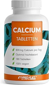 ProFuel Calcium Tabletten 180 Stück (800 mg) Test & Bewertung