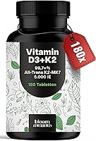 Bloom Naturals Vitamin D3 K2 5000 IE – 180 Tabletten — Bild 1