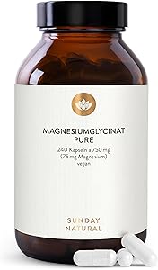 Sunday Natural Magnesium Bisglycinat Premium 240 Kapseln Test & Bewertung