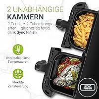 Juskys Airfryer 9L Doppelkammer — Bild 2