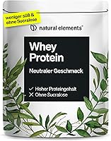 natural elements Whey Protein Pulver Neutral 1kg — Bild 1