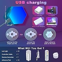 GIACOMO J1566 Hexagon RGB LED Panel 12er-Set — Bild 7