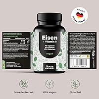 Bloom Naturals Eisentabletten mit Vitamin C 200 Stück — Bild 7