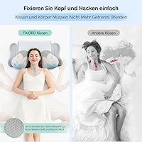 FAIORD Ergonomisches Memory-Foam-Nackenkissen 64x39 cm — Bild 7