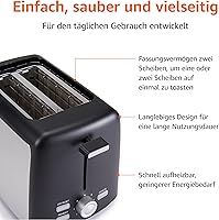 Amazon Basics 2-Scheiben-Toaster TA01318B-GS — Bild 4