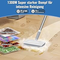 FEPPO Dampfreiniger 2-in-1 (Modell 19DE-FP-Mops-WH01) — Bild 3