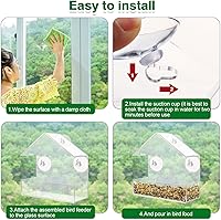 YiliYa Fenster-Vogelfutterhaus 15x15 cm — Bild 6