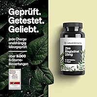 natural elements Zink 25 mg Zinkbisglycinat 365 Tabletten — Bild 4