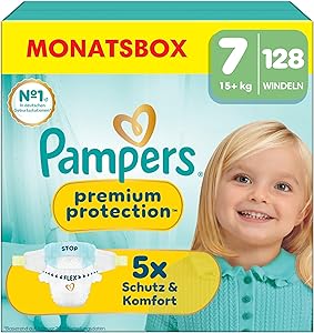 Pampers Premium Protection Größe 7 (128 Stück) Test & Bewertung