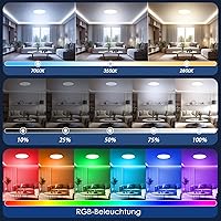 KingMile LED Deckenleuchte 24W RGB Smart — Bild 2