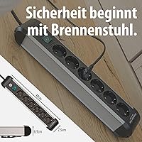 Brennenstuhl Premium-Alu-Line Steckdosenleiste 6-fach 3m — Bild 7