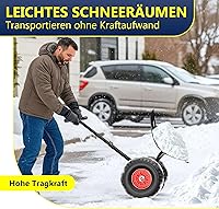 Masko Schneeschieber mit Rädern 74 cm — Bild 9