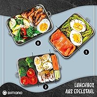 Dimono Lunchbox 2400ml Edelstahl Bento-Box — Bild 6