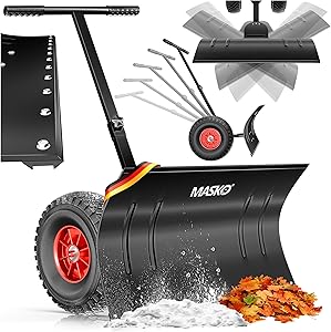 Masko Schneeschieber mit Rädern 74 cm Test & Bewertung