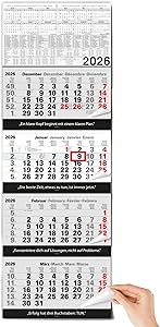 TOBJA 4-Monatskalender 2026 (96 x 33 cm) Test & Bewertung