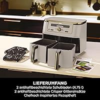 Ninja DZ400EUSTGD Dual Zone Air Fryer 9,5L — Bild 9