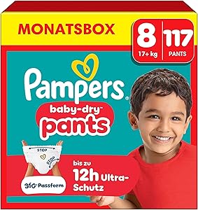 Pampers Baby-Dry Pants Größe 8 (117 Stück) Test & Bewertung