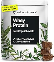 natural elements Whey Protein Pulver Schokolade 1kg — Bild 1