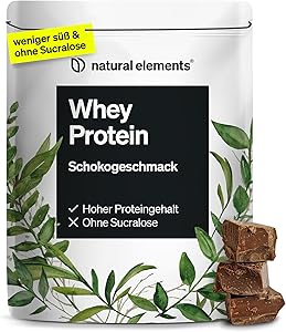 natural elements Whey Protein Pulver Schokolade 1kg Test & Bewertung