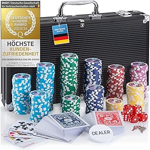 GOODS+GADGETS Profi Pokerset 300 Chips Test & Bewertung