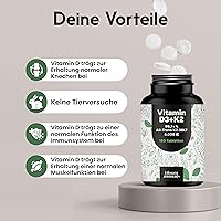 Bloom Naturals Vitamin D3 K2 5000 IE – 180 Tabletten — Bild 4